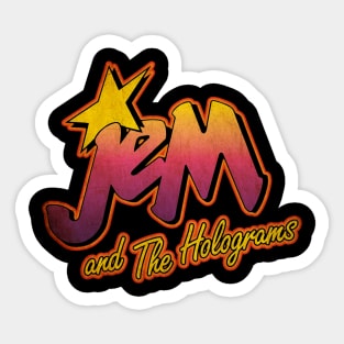 Retro Jem And The Holograms Sticker